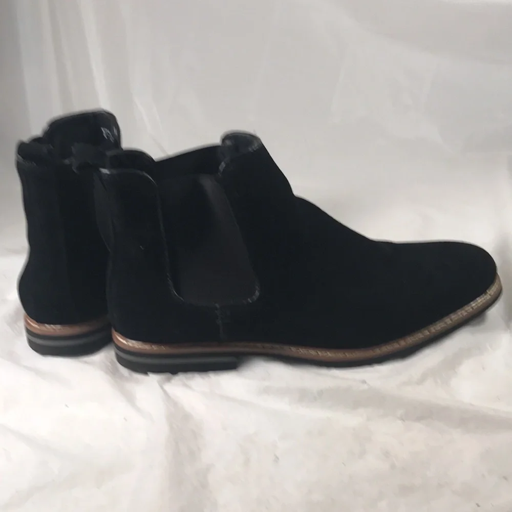 Men’s Floyd Black Suede Pull On Chelsea Comfort Boots
